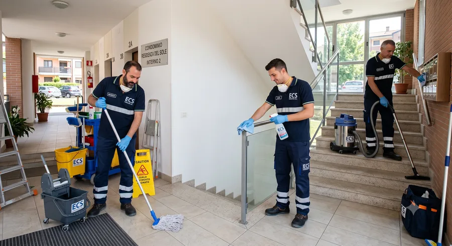 Operatori ECS al lavoro